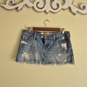 Y2K Hollister Micro Denim Mini Skirt Size 5